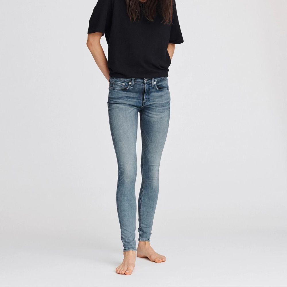 Rag & Bone Cate Skinny Jeans Vail Women's Size 27 Stretch Medium Blue